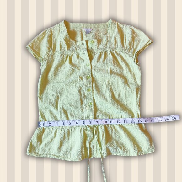 Christopher & Banks light green button-up top - Size S - Picture 3 of 4